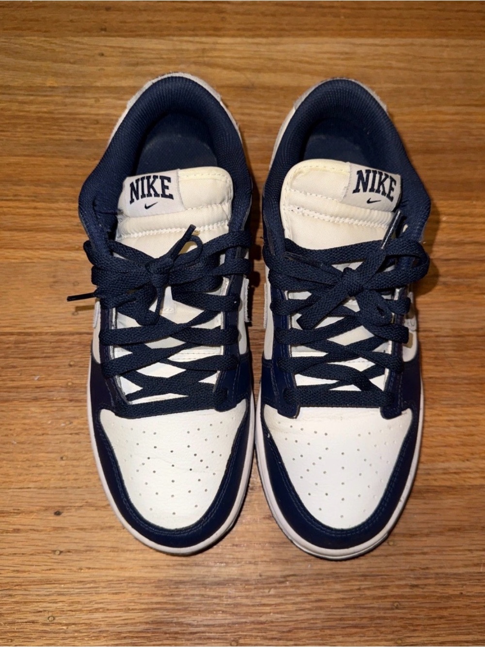 Womens/Mens Nike Dunk Low Midnight Navy Smoke Gray Size 10W